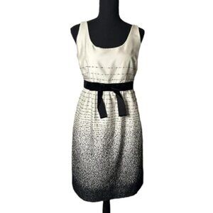 Kate Spade Trish Be Dazzled Cream Black Ombré Dress Size 6